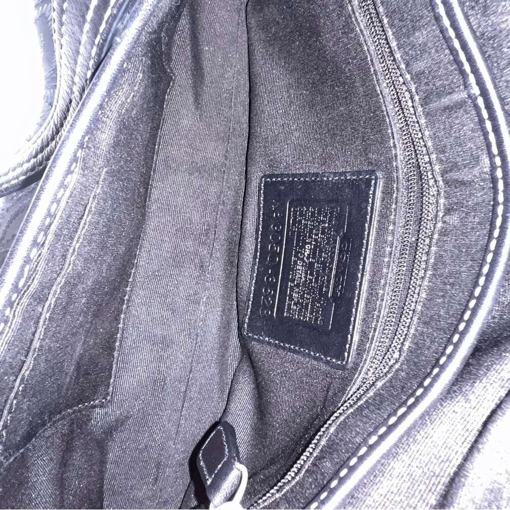 Vintage Coach Soho Black Signature C Pattern Canvas Y2K Hobo Bag F05Q-3628 - Picture 7 of 11